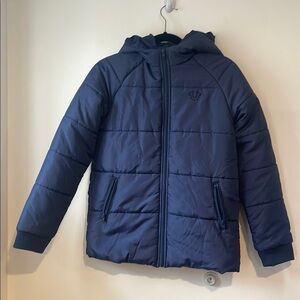 Navy Blue True Religion Puffer Jacket Large